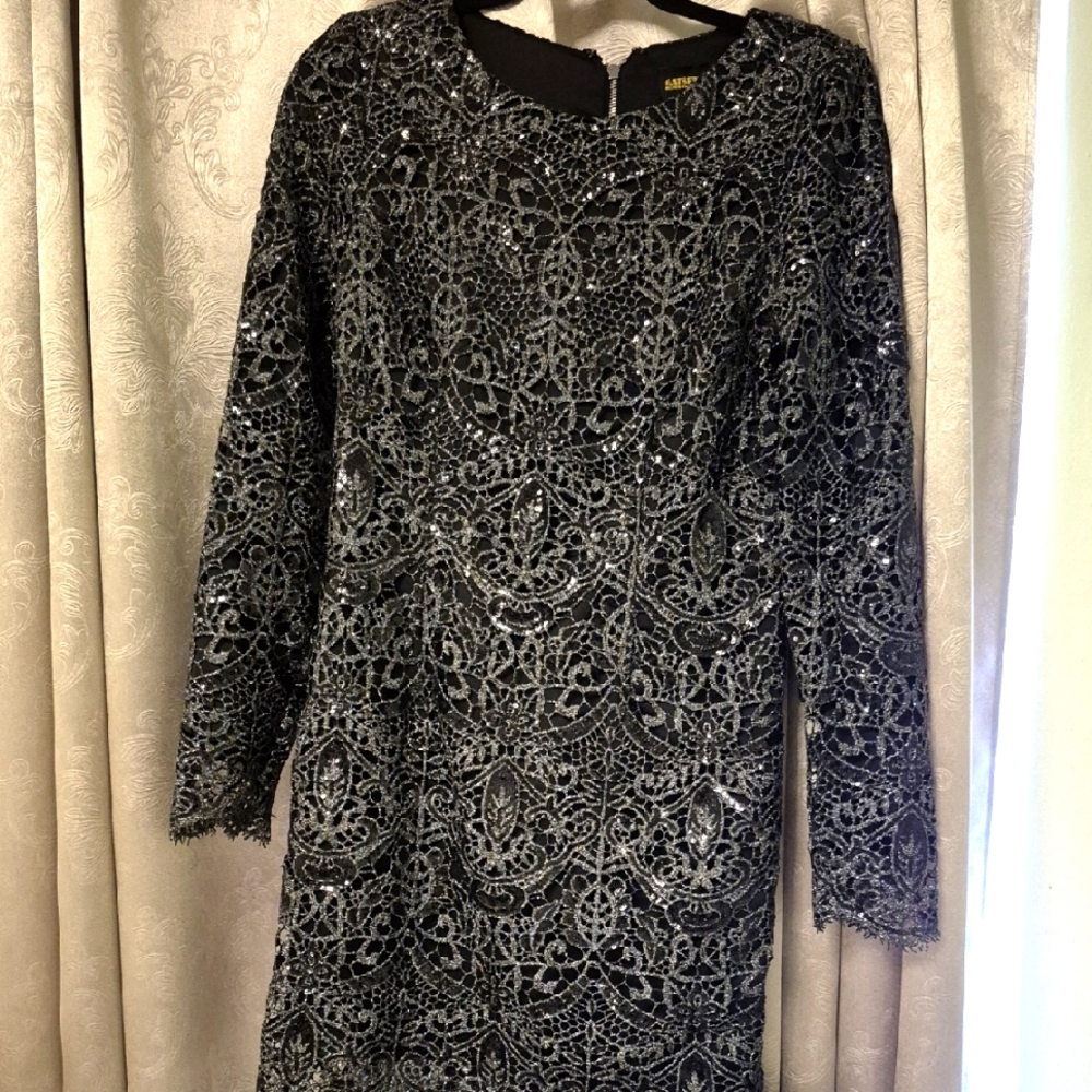 Elegant Black Lace Dress by Marciano Guess